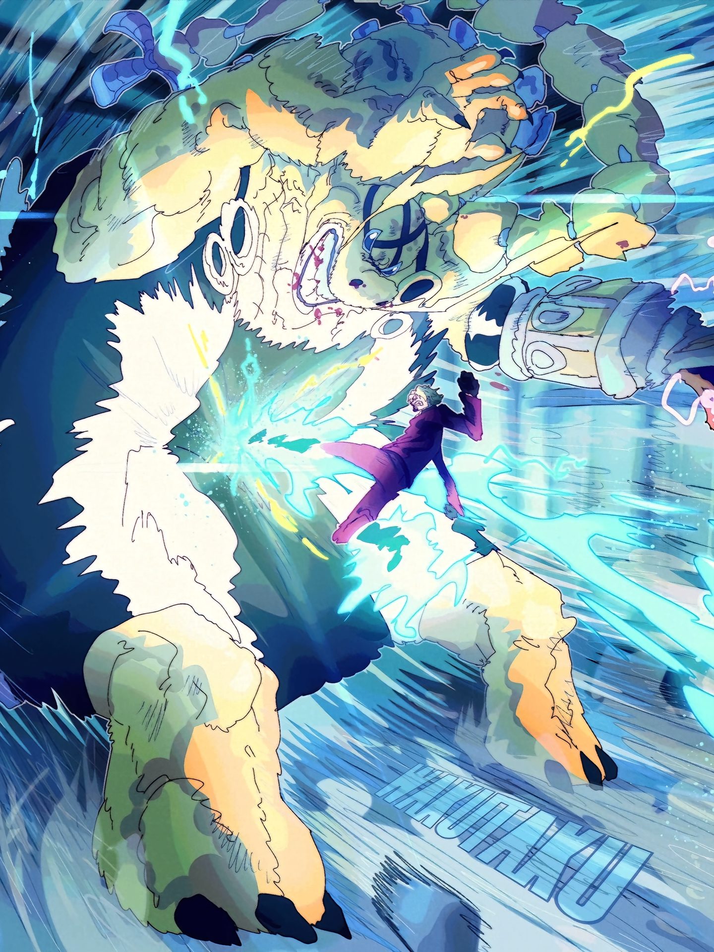 The One Piece artwork from @waku99taku is absolutely awesome.