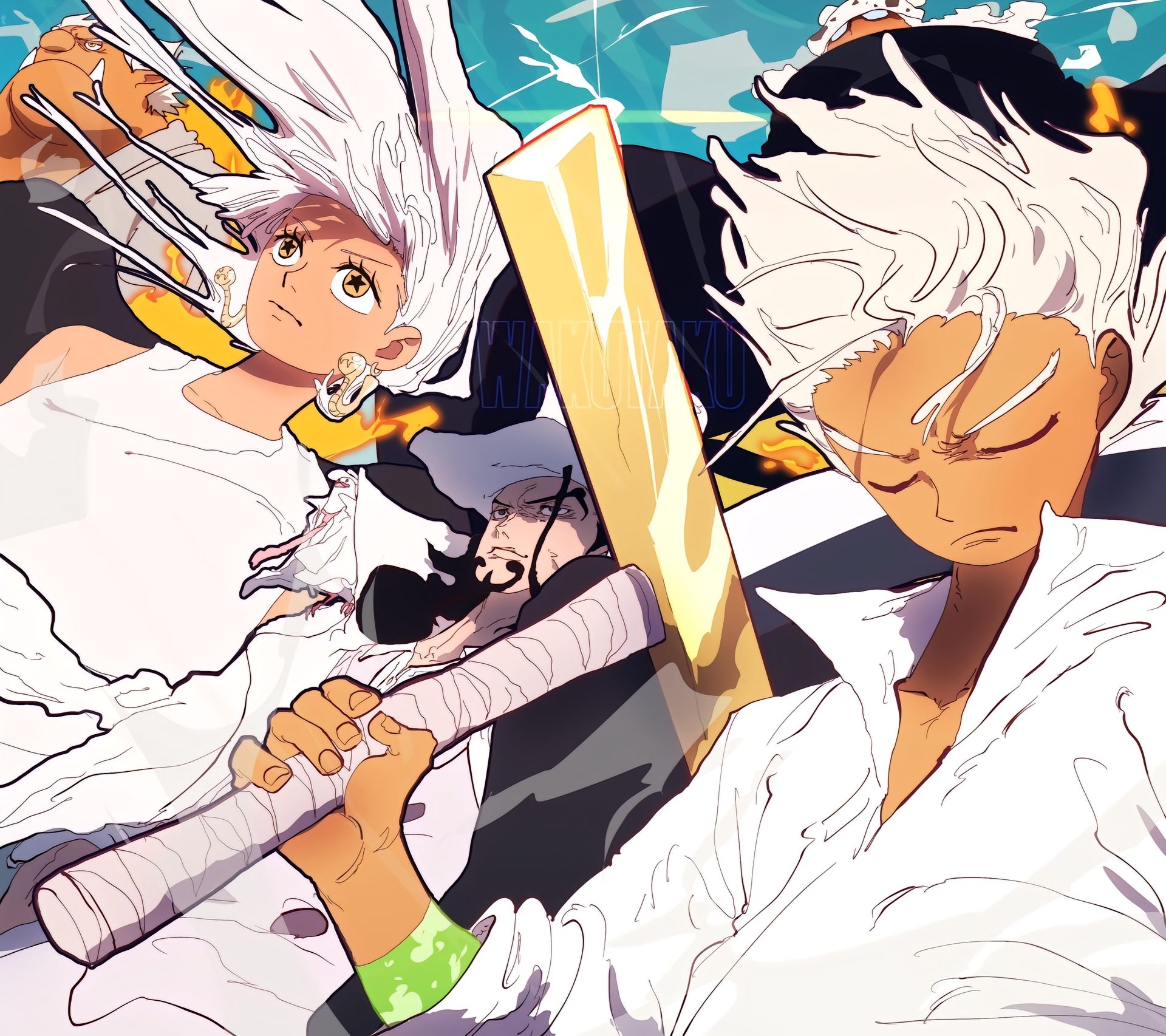 The One Piece artwork from @waku99taku is absolutely awesome.
